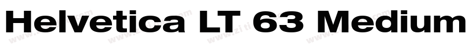 Helvetica LT 63 Medium Extended字体转换